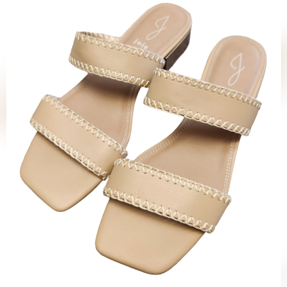 JOIE Chiara Double Strap Sandal Neutral Nude Women's Size 10